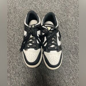 Nike Black and White Panda Dunk Sneakers size 8